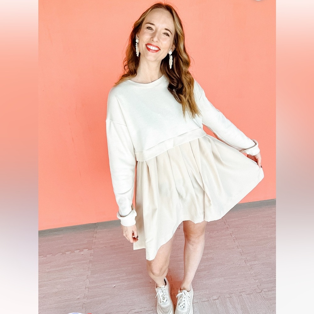 MyEllement Marcella Mini Dress - Cream